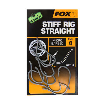 Stiff Rig Straight Hooks X10 Edges Armapoint Fox