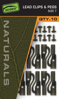 Naturals Size 7 Lead Clips &amp; Pegs