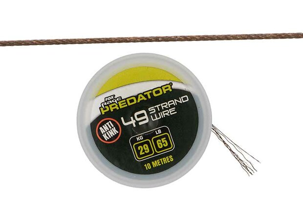 49-S Coated Steel Wire 10m Fox Rage Predator