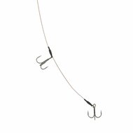 Deadbait Leaders 2x treble 50cm 30lb 2pcs