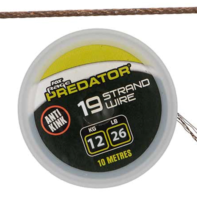 19-S Coated Steel Wire 10m Fox Rage Predator