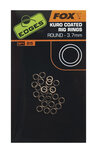 Kuro Coated Rig Rings Large Round 3.7MM X25 Edges Fox Kuro Coated Rig Rings Large Round 3.7MM X25 Edges Fox
