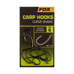Carp Hooks Curve Shank Barbed X10 Fox