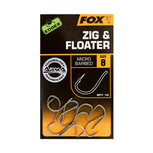 Zig & Floater Hooks Barbed X10 Edges Armapoint Fox