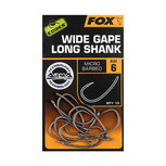 Wide Gape Long Shank Hooks Barbed X10 Edges Armapoint Fox Wide Gape Long Shank Hooks Barbed X10 Edges Armapoint Fox
